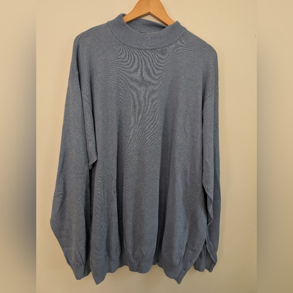 Men's Stylish Blue Crewneck Sweater